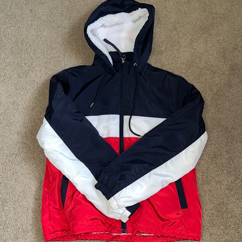 Red, White, and Blue Windbreaker